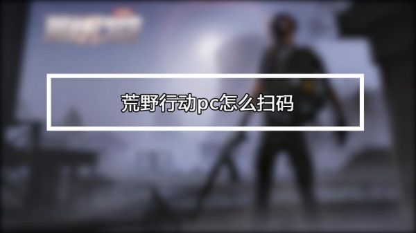荒野行动pc扫码支付（荒野行动pc扫码支付怎么用）